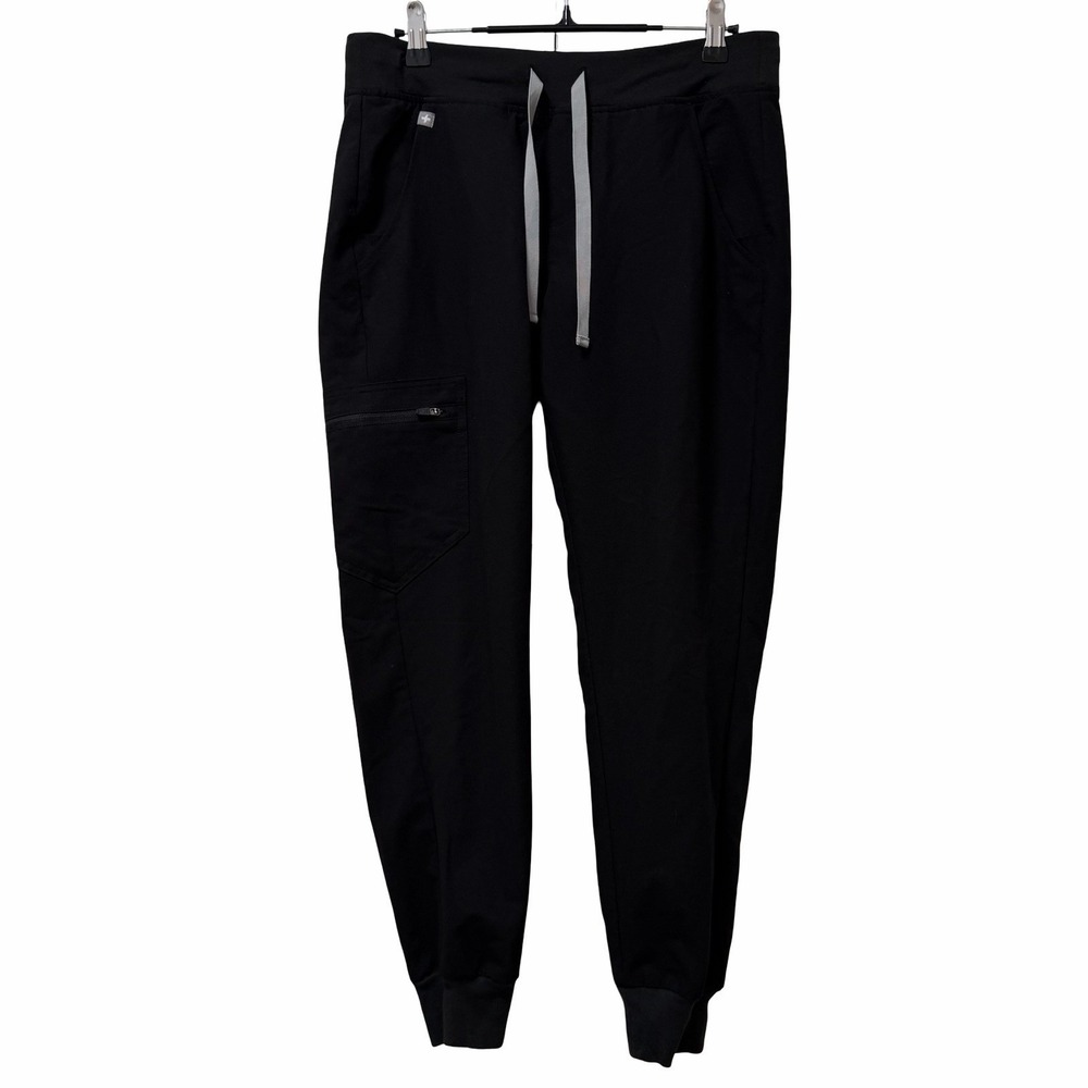 FIGS Womens Zamora Jogger Scrub Pants Size S Black Work Uniform Healthcare